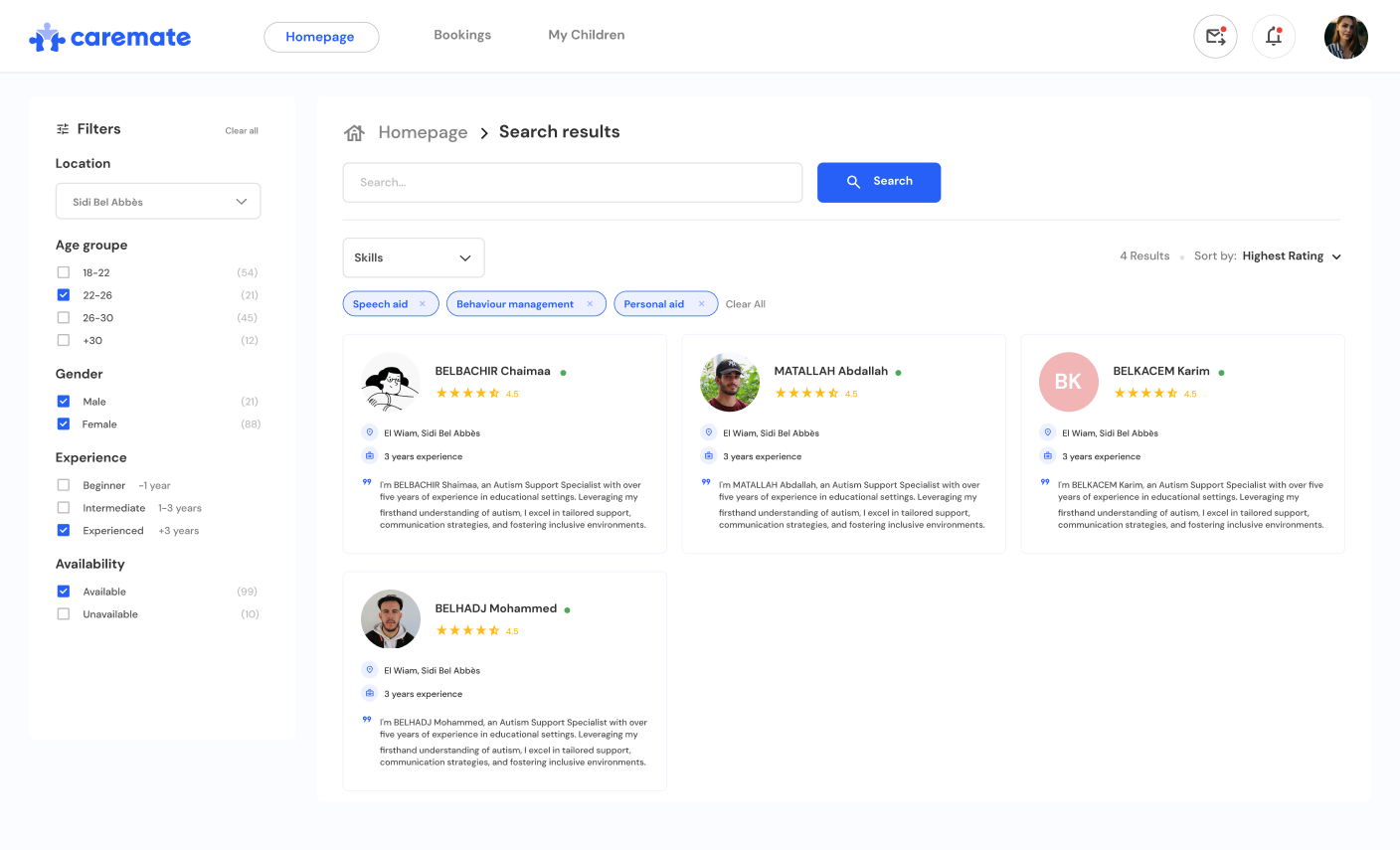 Plateforme Caremate